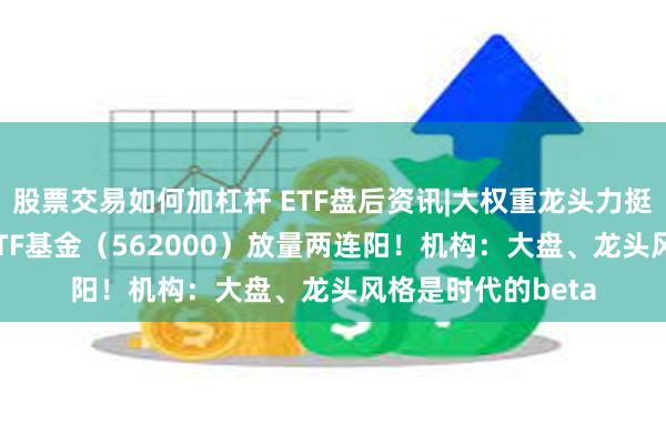 股票交易如何加杠杆 ETF盘后资讯|大权重龙头力挺指数，中证100ETF基金（562000）放量两连阳！机构：大盘、龙头风格是时代的beta