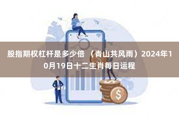 股指期权杠杆是多少倍 （青山共风雨）2024年10月19日十二生肖每日运程